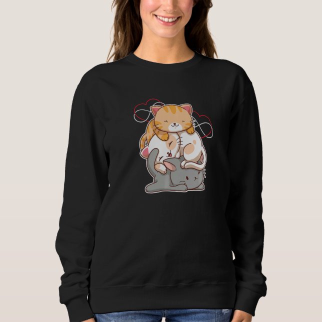 Polyamory Pride Awareness Day for Poly Throuple Pa Sweatshirt (Front)