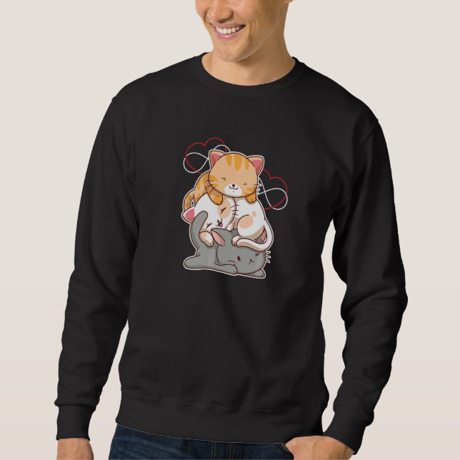 Polyamory Pride Awareness Day for Poly Throuple Pa Sweatshirt (Front)