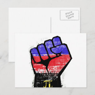 Polyamory Pride Fist Postcard