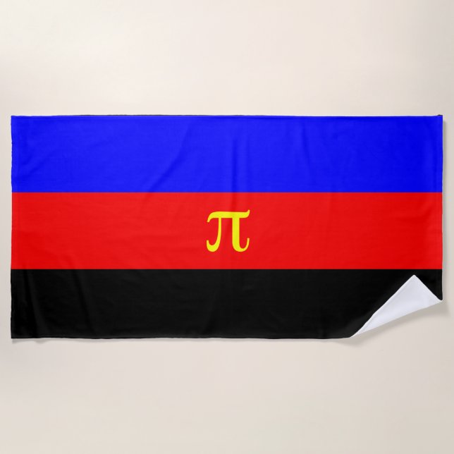 Polyamory Pride Flag Beach Towel (Front)