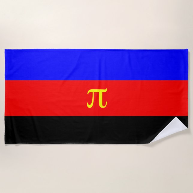 Polyamory Pride Flag Beach Towel (Front)