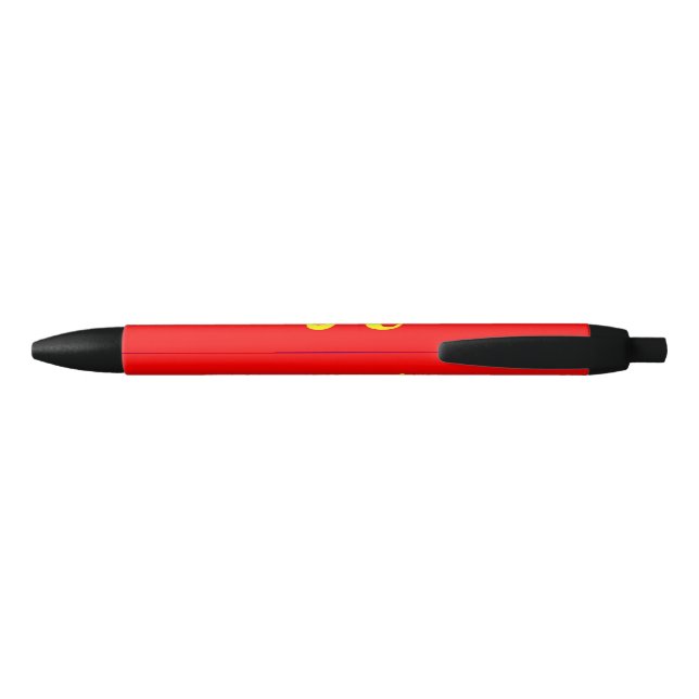 Polyamory Pride Flag Black Ink Pen (Back)