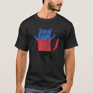 Polyamory Pride Flag Happy Cat Polyamorous T-Shirt