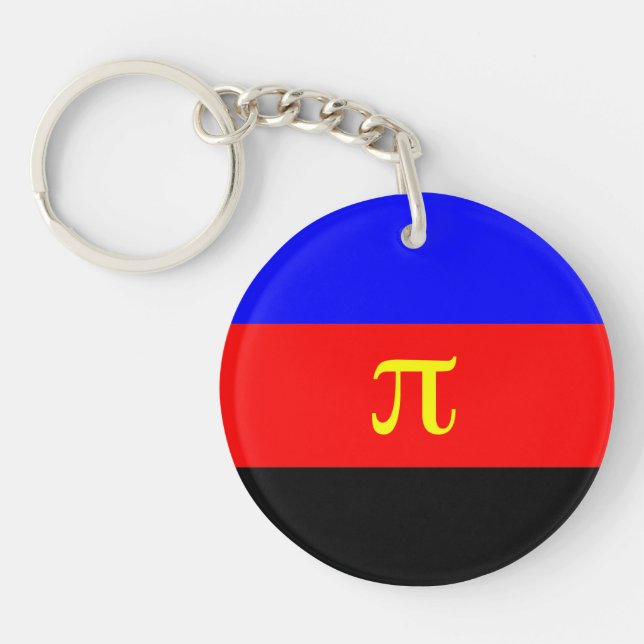 Polyamory Pride Flag Key Ring (Front)