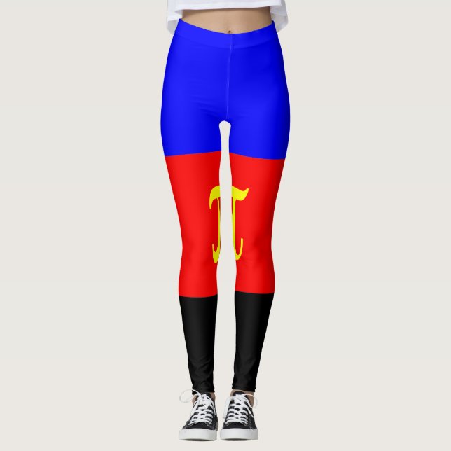 Polyamory Pride Flag Leggings (Front)
