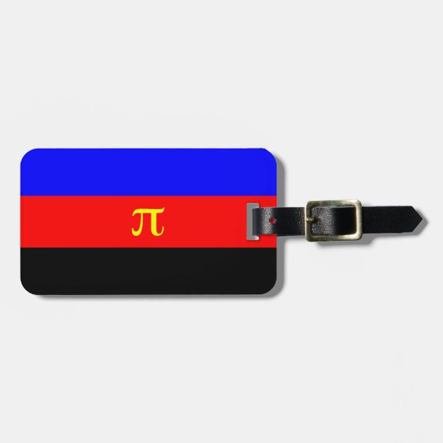 Polyamory Pride Flag Luggage Tag (Front Horizontal)