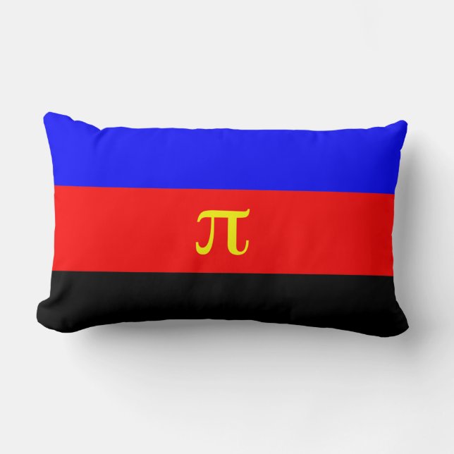 Polyamory Pride Flag Lumbar Cushion (Front)
