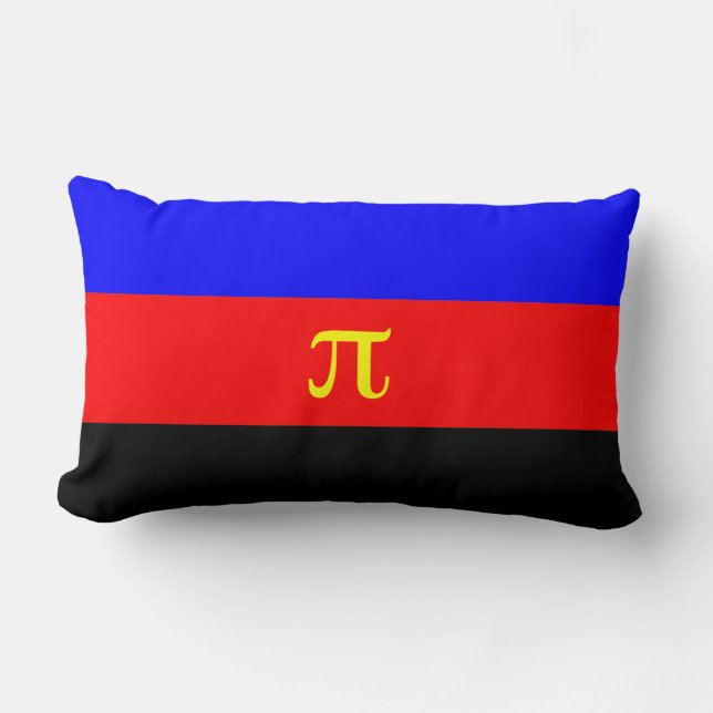 Polyamory Pride Flag Lumbar Cushion (Front)