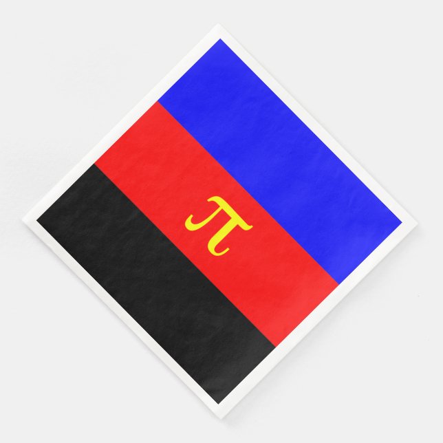 Polyamory Pride Flag Napkin (Corner)