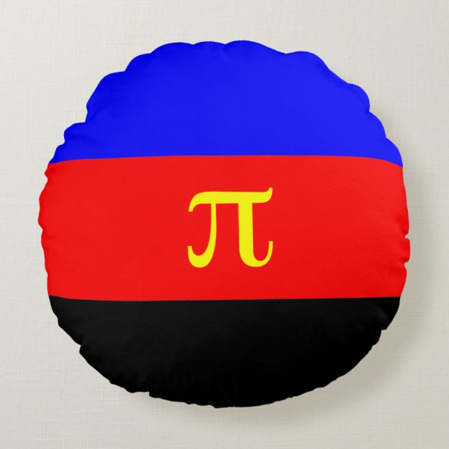 Polyamory Pride Flag Round Cushion (Front)