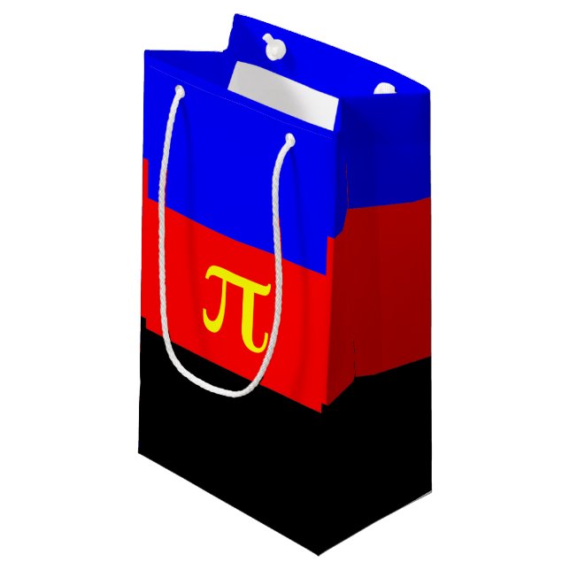 Polyamory Pride Flag Small Gift Bag (Front Angled)