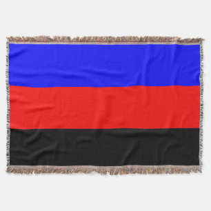 Polyamory Pride Flag Stripes Throw Blanket