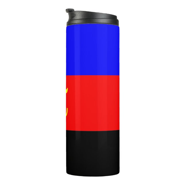 Polyamory Pride Flag Thermal Tumbler (Rotated Right)
