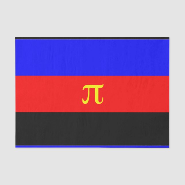Polyamory Pride Flag Tissue Paper (Front)