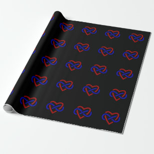 Polyamory Stolz Infinity Heart Wrapping Paper