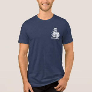 Polycameraus White Pocket Logo Tri-Blend Shirt