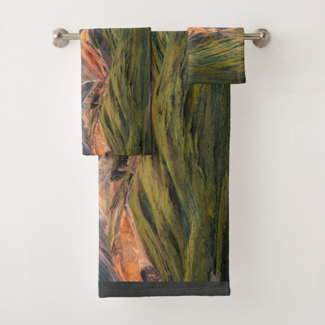 Polychrome mountain, Denali NP, Alaska Bath Towel Set (Insitu)