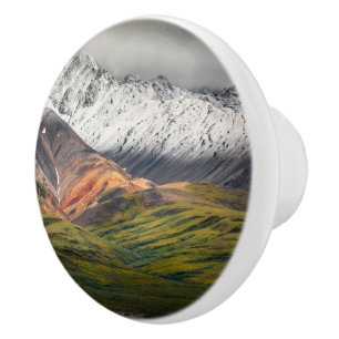 Polychrome mountain, Denali NP, Alaska Ceramic Knob