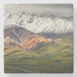 Polychrome mountain, Denali NP, Alaska Stone Coaster
