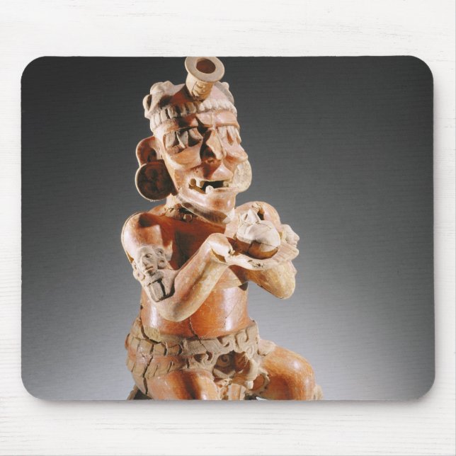 Polychrome two-part effigy vessel, perhaps mouse pad (Front)