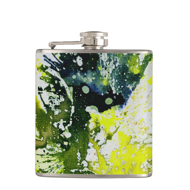 Polychromoptic #12 by Michael Moffa Hip Flask (Front)