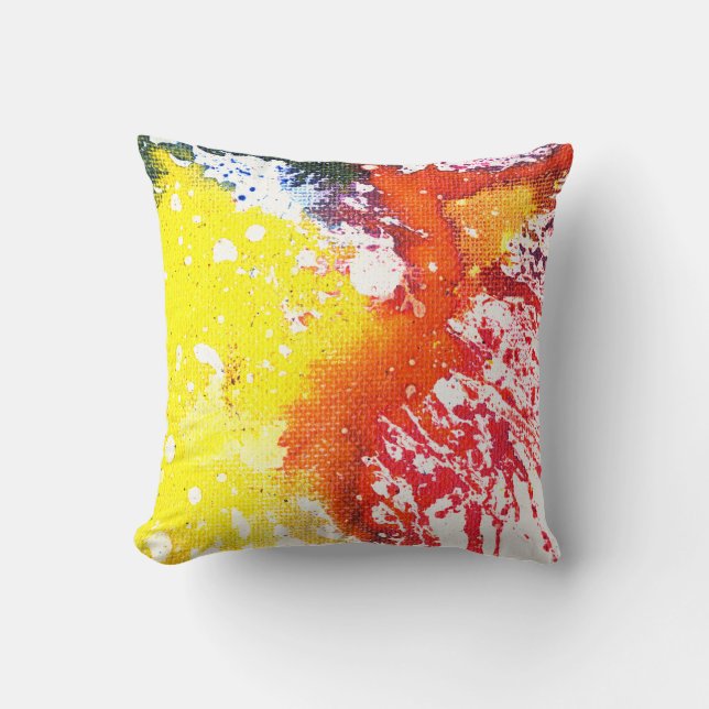 Polychromoptic #13E by Michael Moffa Cushion (Front)