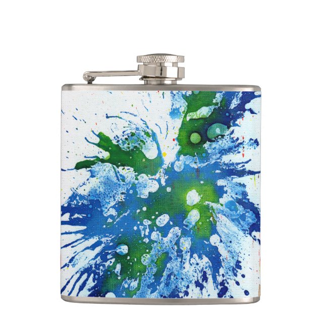Polychromoptic #14 by Michael Moffa Hip Flask (Front)