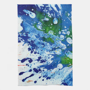 Polychromoptic #14B by Michael Moffa Tea Towel