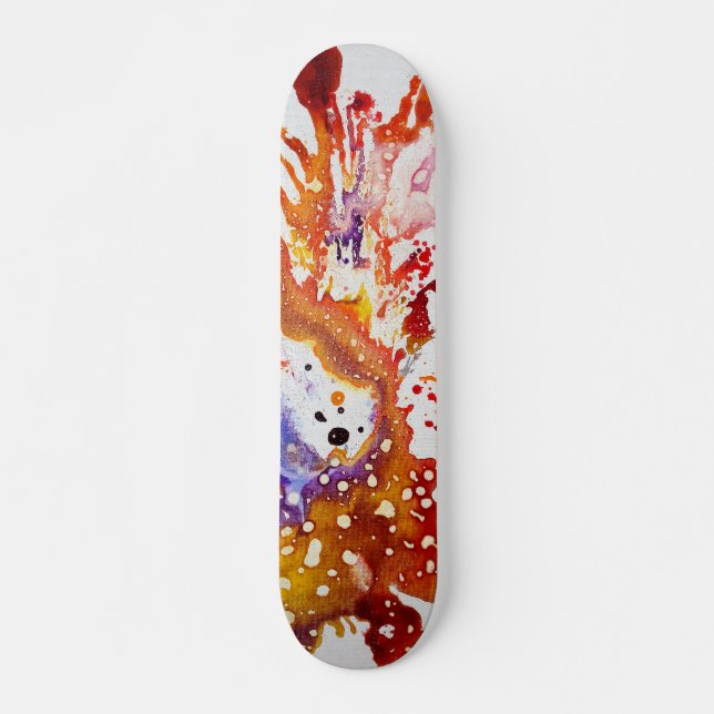 Polychromoptic #1 by Michael Moffa Skateboard (Front)