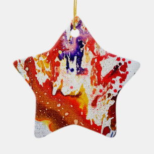 Polychromoptic #1A by Michael Moffa Ceramic Tree Decoration