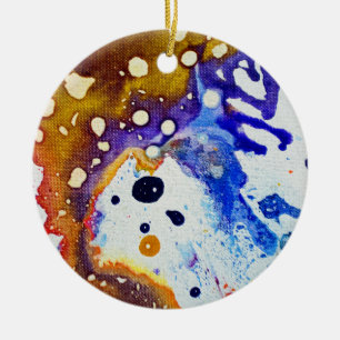 Polychromoptic #1B by Michael Moffa Ceramic Tree Decoration