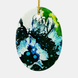 Polychromoptic #2C by Michael Moffa Ceramic Tree Decoration