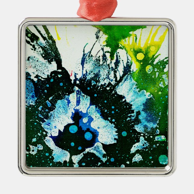 Polychromoptic #2C by Michael Moffa Metal Tree Decoration (Front)