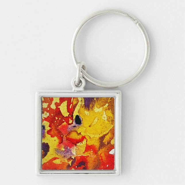 Polychromoptic #3 by Michael Moffa Key Ring (Front)