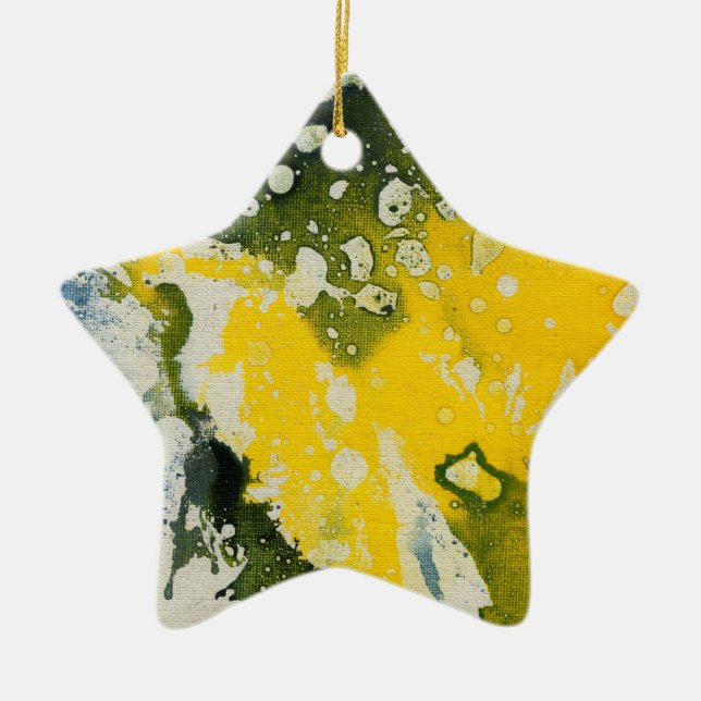 Polychromoptic #8 by Michael Moffa Ceramic Tree Decoration (Front)