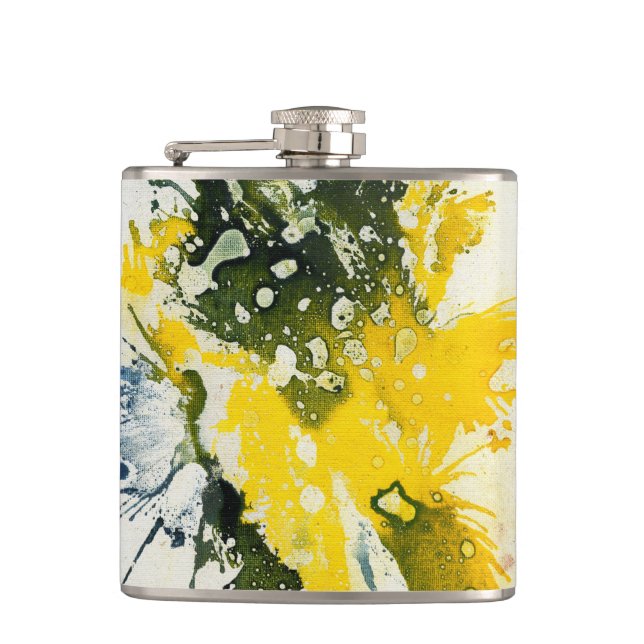 Polychromoptic #8 by Michael Moffa Hip Flask (Front)