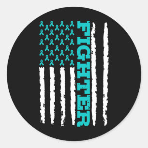 Polycystic Kidney Disease Awareness 2 Classic Round Sticker