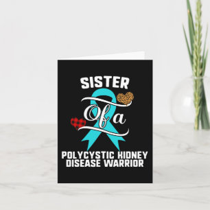 Polycystic Kidney Disease Awareness Leopard Buffal Card