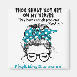 Polycystic Kidney Disease Awareness Ribbon Support Magnet