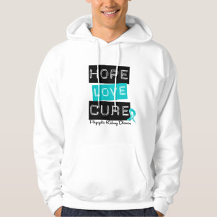 Polycystic Kidney Disease Hope Love Cure Hoodie