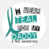 Polycystic Kidney Disease PKD Teal For Daddy 37