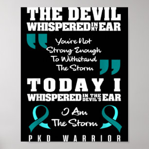 Polycystic Kidney Disease Shirt Pkd Awareness Poster