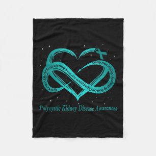 Polycystic Kidney Disease Warrior  Fleece Blanket