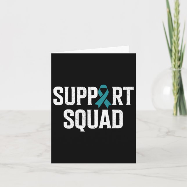 Polycystic Kidney Disease Warrior Support Squad  Card (Front)