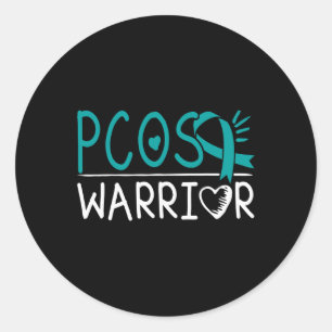 Polycystic Ovary Syndrome Awareness Pcos Survivor Classic Round Sticker