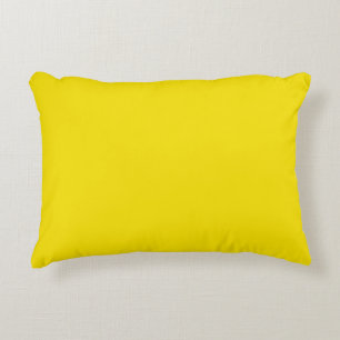 Polyester Accent Pillow 16" x 12", Lemon Yellow
