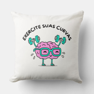 Polyester Almofada Exercises Its Curves Cushion