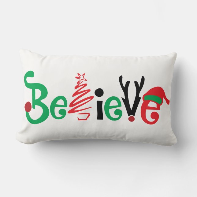 Polyester Throw Pillow, Lumbar Pillow 13" x 21" (Front)