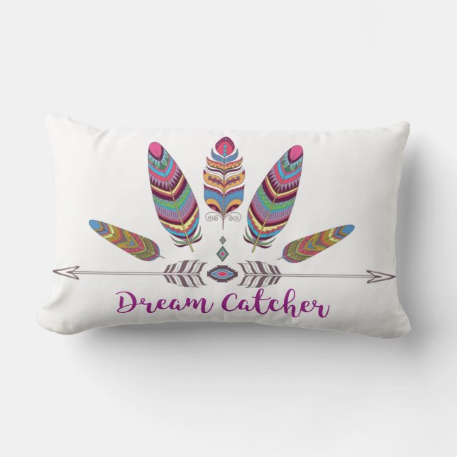 Polyester Throw Pillow, Lumbar Pillow 13" x 21" (Front)