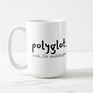 Polyglot Multilingual Customisable Coding Language Coffee Mug